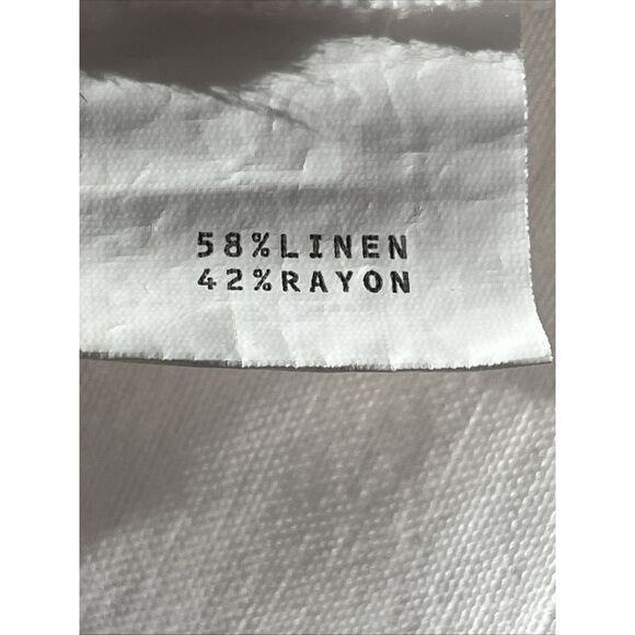 L'Agence Jessamy Dress Linen Maxi Pleated Smocked Baby Doll Milkmaid Beach - Picture 9 of 9